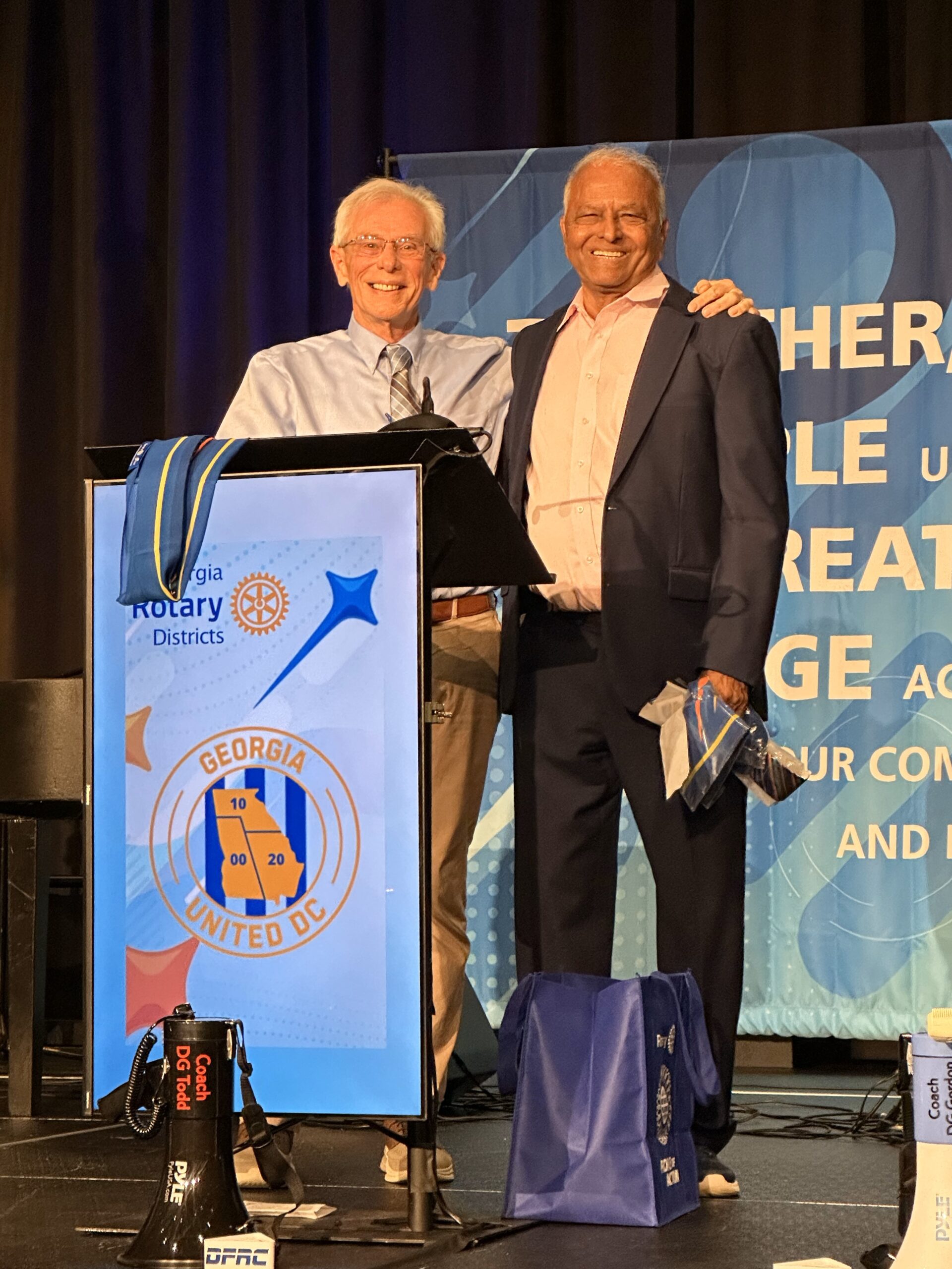 T R Reddy Donated t polio Plus $1100 through an auction